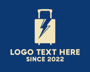 Bag - Luggage Thunder Bolt logo design