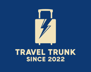Baggage - Luggage Thunder Bolt logo design
