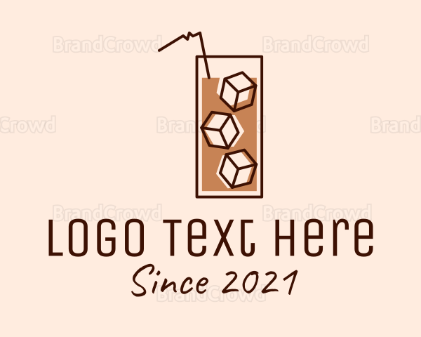 Iced Coffee Tea Logo