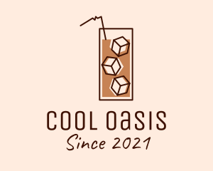 Refreshment - Iced Coffee Tea logo design