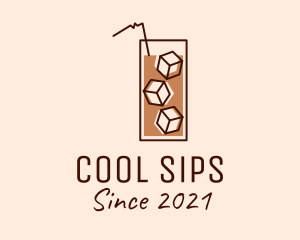 Refreshment - Iced Coffee Tea logo design