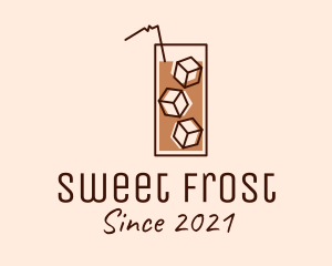 Iced Coffee Tea logo design