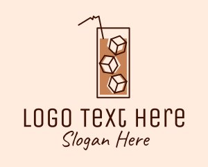 Iced Coffee Tea Logo