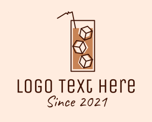 Cafeteria - Iced Coffee Tea logo design