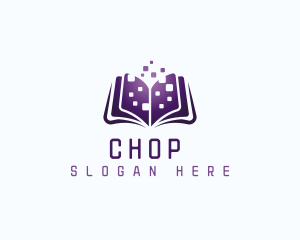 Ebook - Digital Book Learning logo design