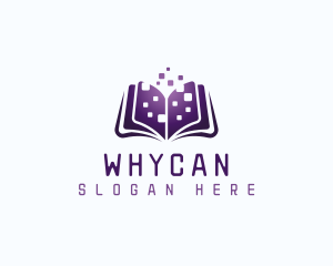 Learning - Digital Book Learning logo design