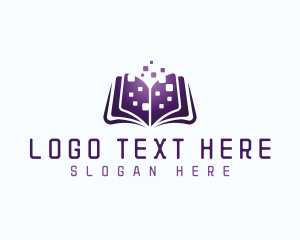 Ebook - Digital Book Learning logo design