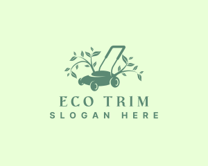 Eco Landscaping Lawn Mower logo design