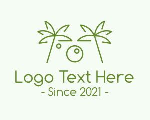 Green - Tropical Minimalist Photography logo design