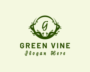 Organic Vines Natural Agriculture logo design