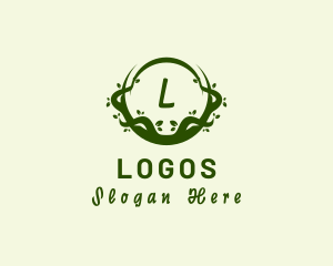Letter - Organic Vines Natural Agriculture logo design