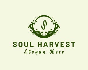 Organic Vines Natural Agriculture logo design