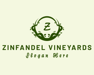 Organic Vines Natural Agriculture logo design