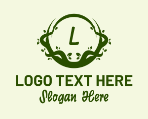 Organic Products - Organic Vines Letter logo design