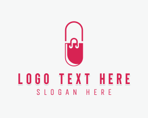 Pill - Pill Shopping Bag logo design