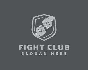 Fist Fight Shield logo design