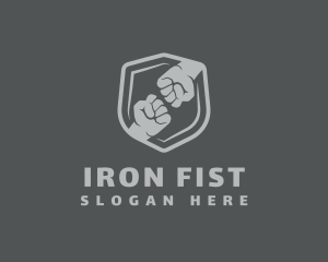 Fist Fight Shield logo design