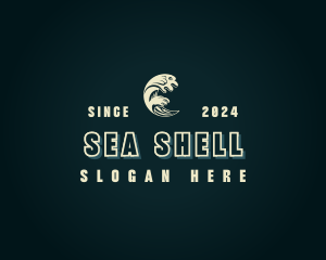 Beach Sea Wave logo design