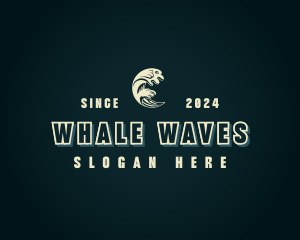 Beach Sea Wave logo design