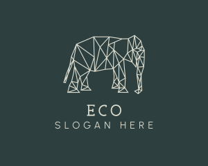 Geoemtric - Geometric Animal Elephant logo design