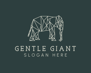 Elephant - Geometric Animal Elephant logo design