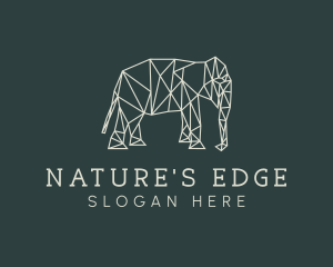 Wilderness - Geometric Animal Elephant logo design