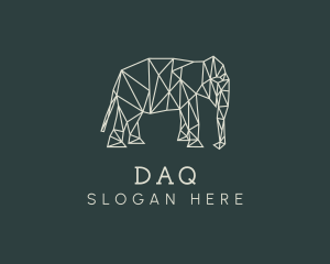Clean - Geometric Animal Elephant logo design