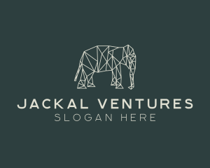 Geometric Animal Elephant logo design