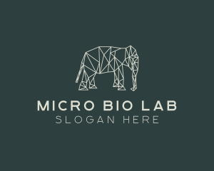 Geometric Animal Elephant logo design