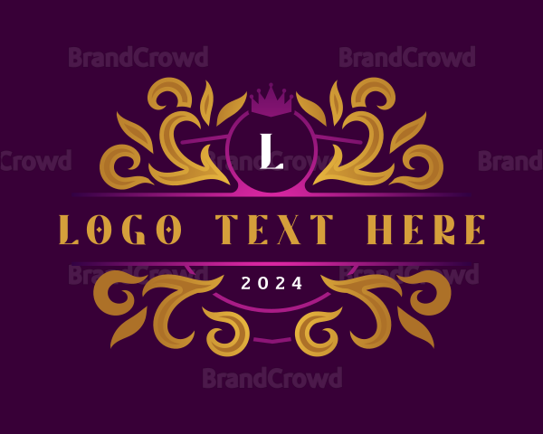 Elegant Royalty Crown Logo