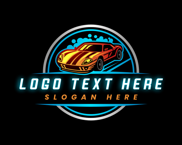 Auto - Automobile Cleaning Garage logo design