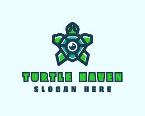 Turtle Video Camera Lens logo design