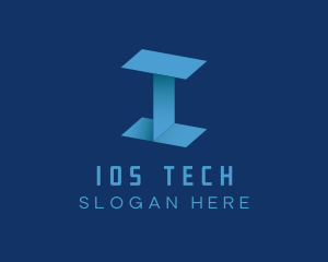 Modern Tech Letter I logo design