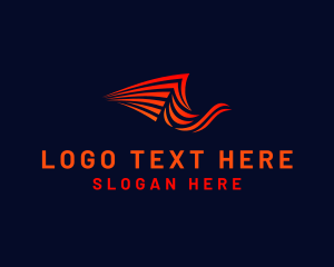 Falcon - Bird Logistics Mover logo design