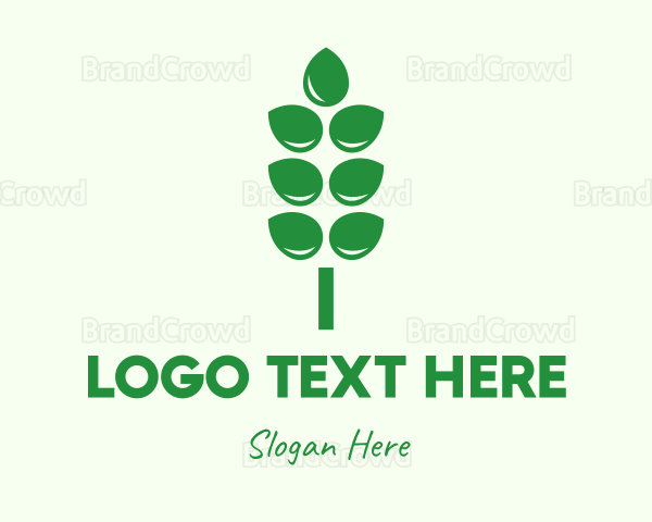 Green Agricultural Crops Logo