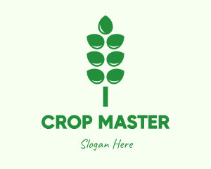 Green Agricultural Crops logo design