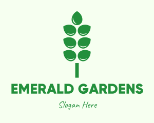 Green Agricultural Crops logo design