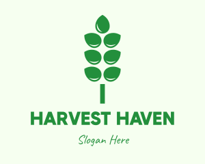 Green Agricultural Crops logo design