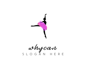 Dance - Ballerina Woman Performer logo design