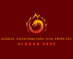 Gamer - Dragon Fire Gaming logo design