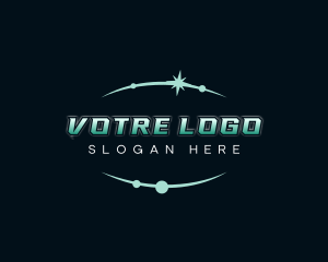 Wordmark - Space Galaxy Orbit logo design