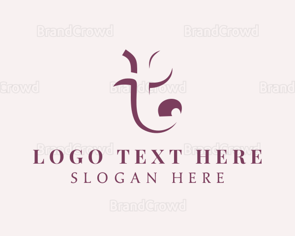 Purple Business Letter T Logo