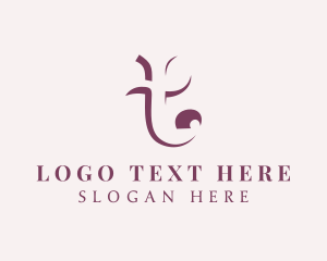 Modern - Purple Business Letter T logo design