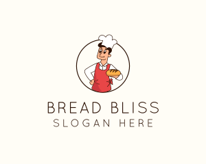 Baguette - Bread Maker Chef logo design