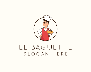 Baguette - Bread Maker Chef logo design