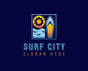 Surfing Sports Club logo design