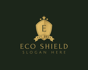 Elegant Shield Star logo design