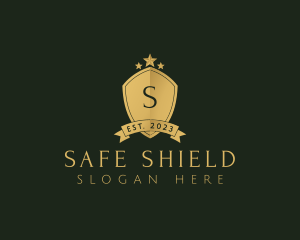 Elegant Shield Star logo design