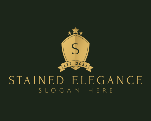 Elegant Shield Star logo design