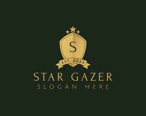 Elegant Shield Star logo design